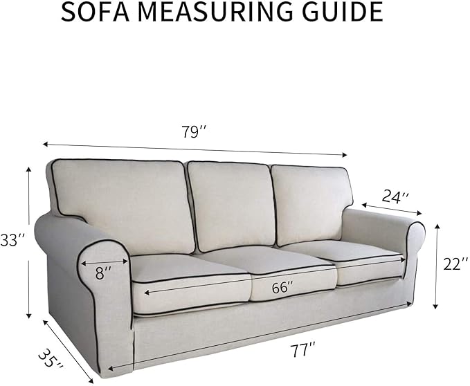 PureFit Super Stretch Sofa Slipcover – Spandex Non Slip Soft Couch Sofa Cover, Washable Furniture Protector with Non Skid Foam and Elastic Bottom for Kids, Pets （Sofa, Taupe）