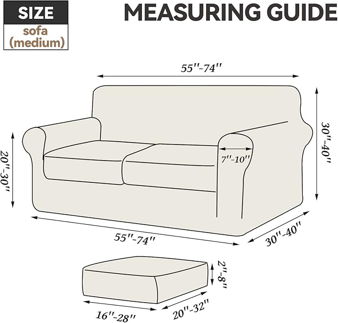 WEERRW Velvet Couch Covers for 2 Cushion Couch Sofa - High Stretch Luxury Velvet Plush 3 Pieces Sofa Slipcovers with Elastic Bottom, Furniture Protector for Pets, Machine Washable, Navy Blue, Medium