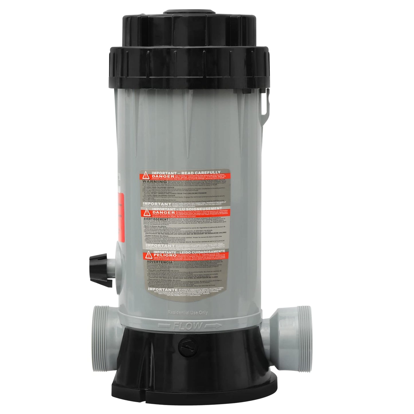 CL200 Inline Chlorinator Replacement for Hayward CL200EF Chlorine Feeder, Inground Pool Inline Automatic Chlorinator Feeder, High-Grade ABS Material, Easy to Use (2 O-Rings)