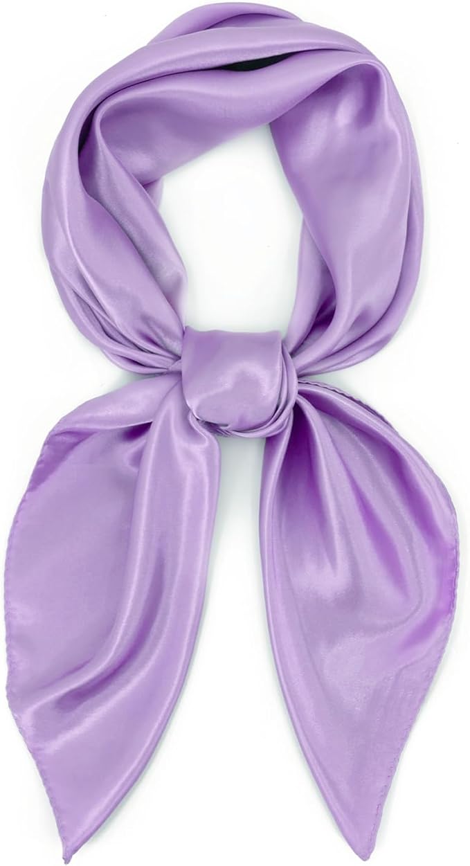 vimate 35" Square Silk Like Head Scarf - Women's Fashion Satin Scarf Bandana for Hair Wrapping at Night.