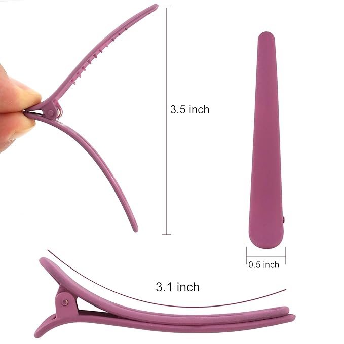 YISSION 12 PCS Hair Clips for Styling Sectioning, 3.1 Inch Matte Alligator No Crease Duck Billed Hair Clips, Hair Barrettes for Women Girls