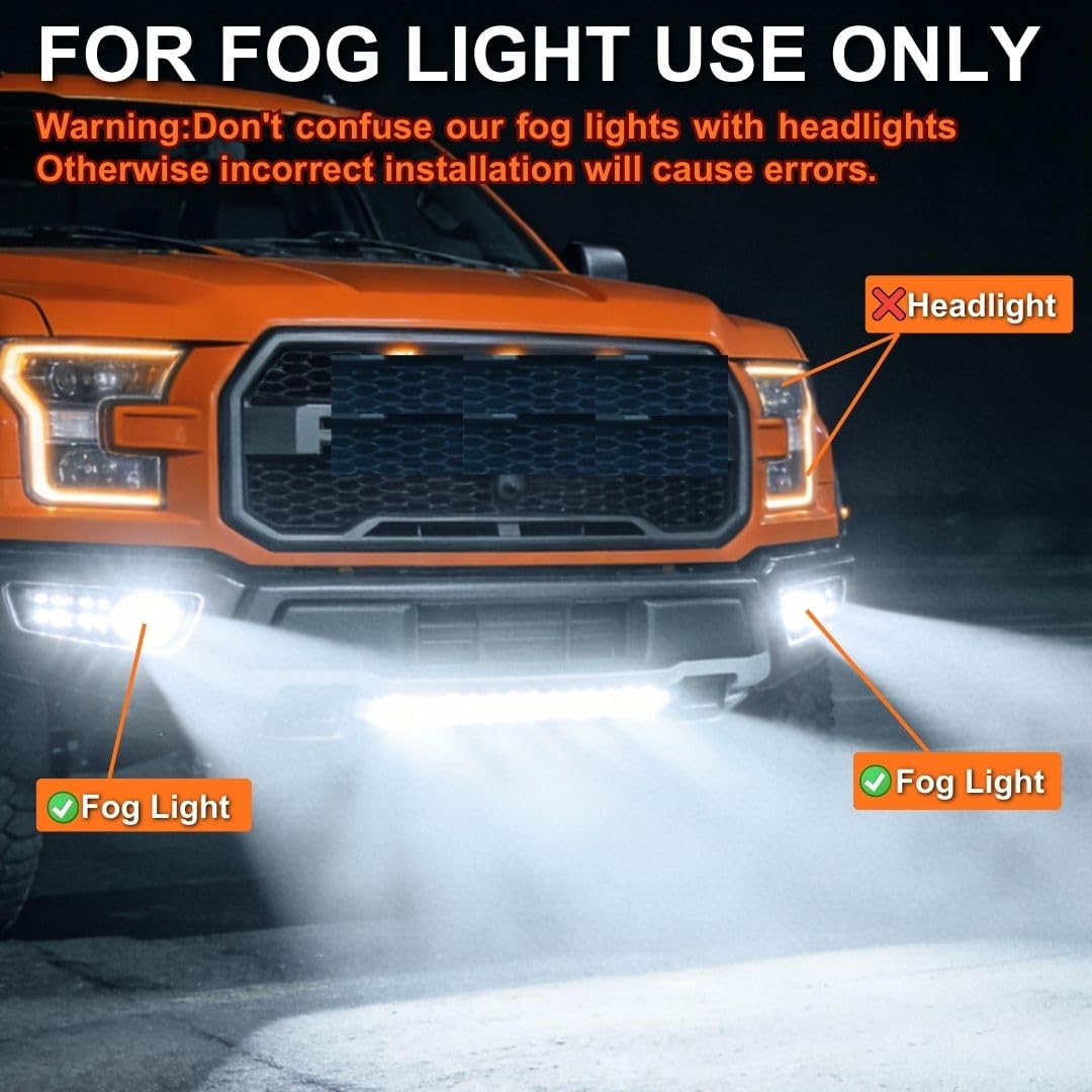 SEALIGHT 9005 9006 Bulbs Combo, 96000LM 1000% Bright S6 Pro 9005 9006 Bulb with 32Lighting Chips, 80,000hrs+ Lifespan, HB3 HB4 Drving Fog Light 6500K White, 1:1 Size Plug and Play, Pack of 4