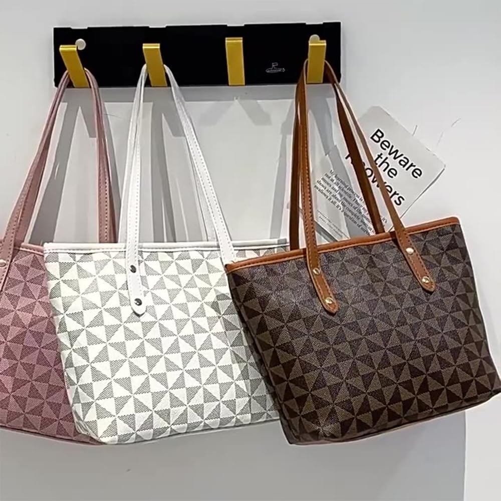Tote Bag for Women Wide Shoulder Strap Top-handle Satchel Purse Handbags Printing Travel Large Shoulder Bag for Work Purse