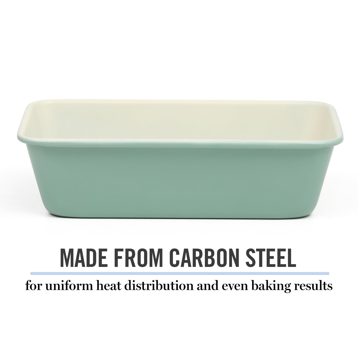 Martha Stewart Gallen 9 Inch Nonstick Carbon Steel Loaf Pan - Teal
