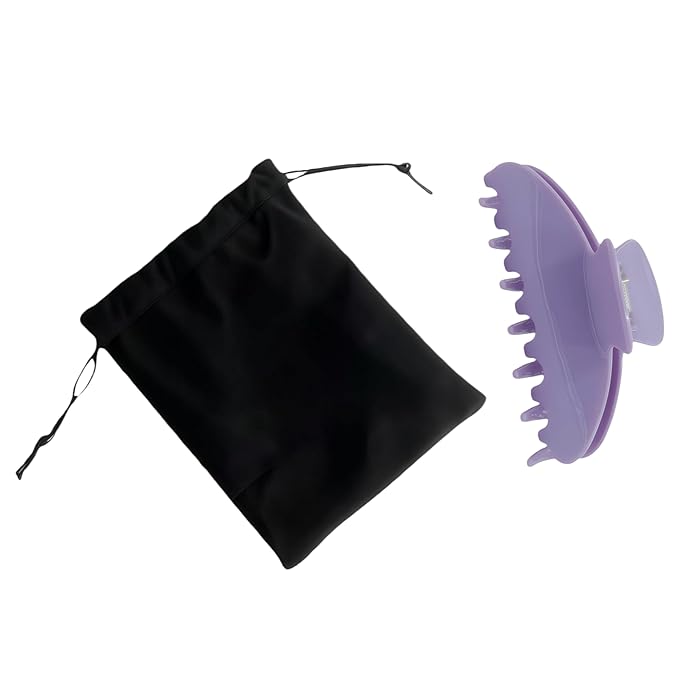 Durable Acetate Hair Clips - 4-Inch Taro color Claw Clips for Fine and Thick Hair (Taro color)