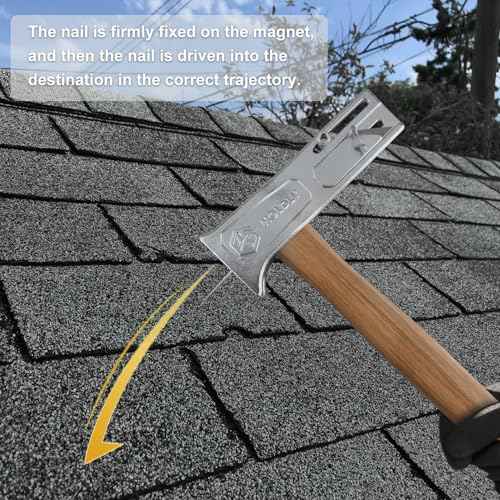 Magnetic Roofing Hammer, Multifunctional Magnet Roofing Hatchet,A Magical Roofing Tool for Quick Installation of Roofing Nails and Felt Hats