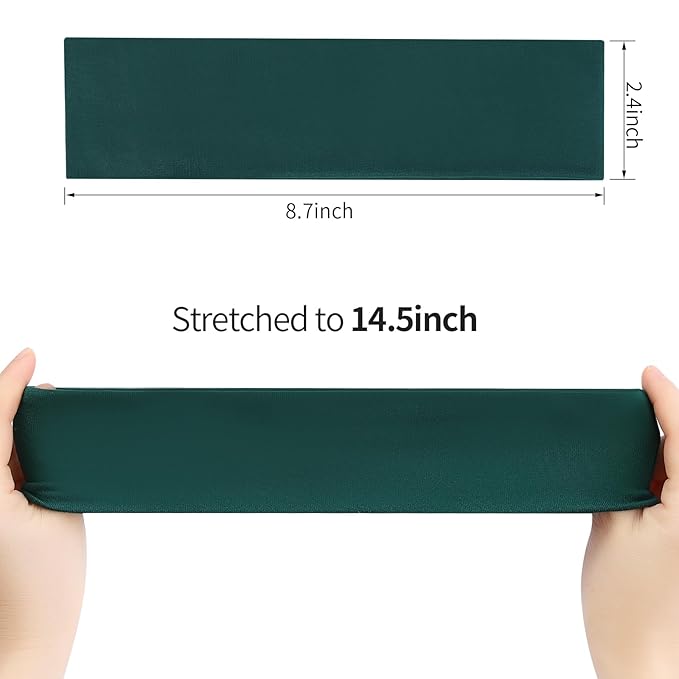 Fishinsea 8 Pack Sport Headbands for Women, Elastic Soft Fabric Non-Slip Hair Bands Hair Warp for Daily Workout Yoga Running Sports, Combo 6