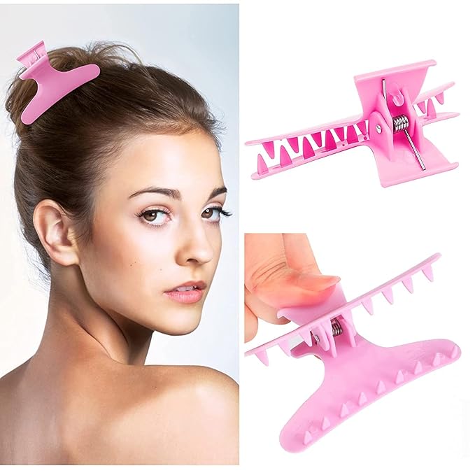 Ondder Hair Clips for Styling - Butterfly Clamps, Claw Clips, Pro Salon Hair Accessories for Women and Girls for Cutting, Coloring, and Hair Styling