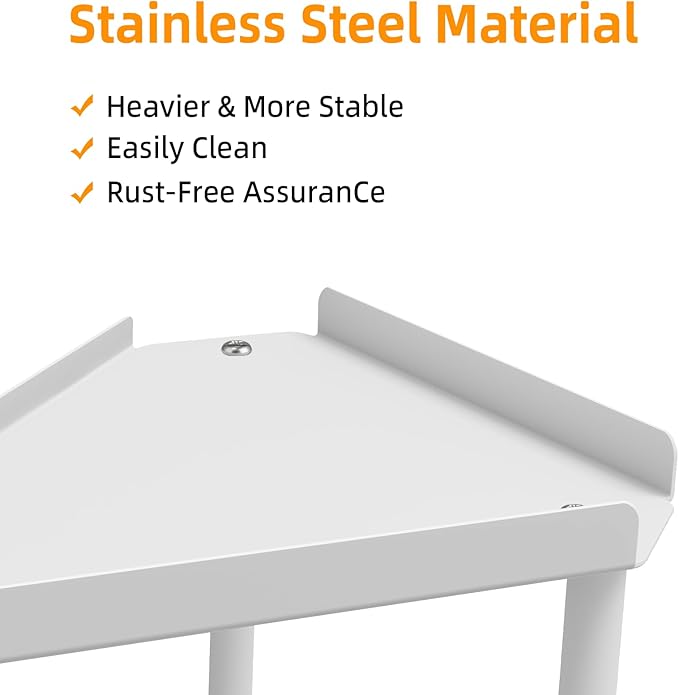 FLE 3 Tier Corner Bathroom Counter Organizer, Countertop Corner Shelf,Makeup Organizer and Storage for Bathroom