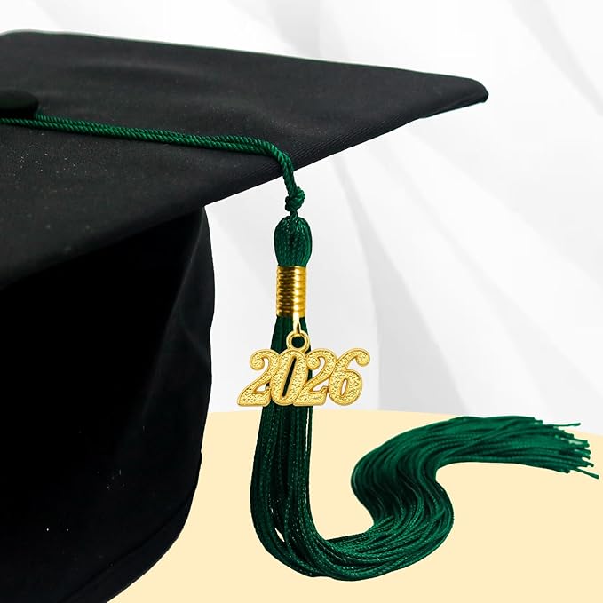 GraduationMall Single&Multiple Color Graduation Tassel with 2026 Year Charm 9"