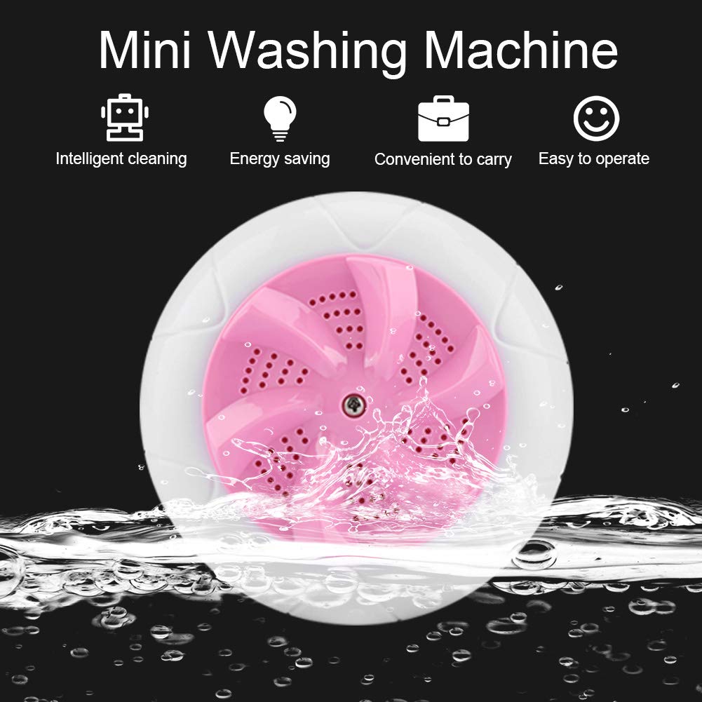 Mini Portable Washing Machine | Sink Washing Machine with Ultrasonic Cleaning – USB Powered Washer for Clothes & Dishes, Compact Travel Laundry Machine for Dorm, Apartment, RV, Camping