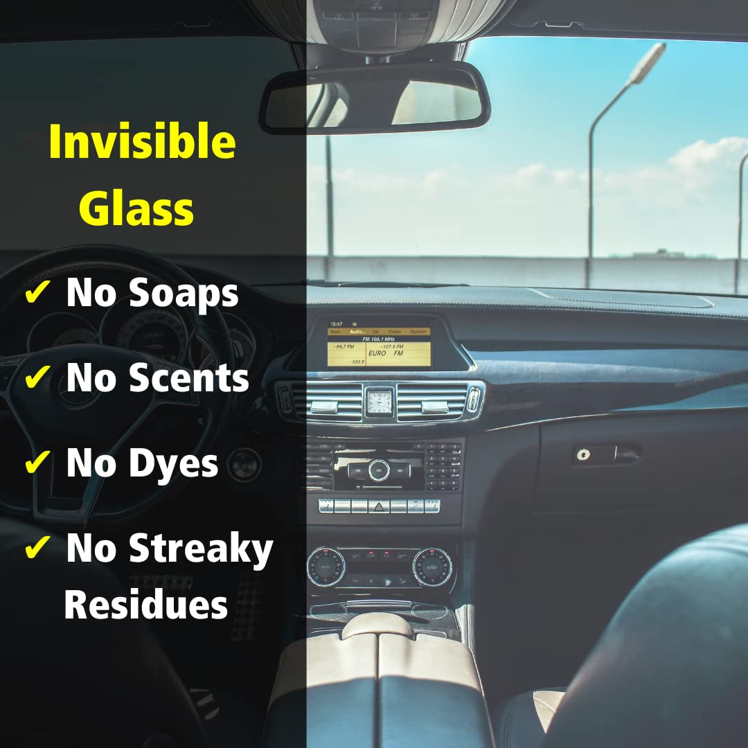 Invisible Glass 92164-6PK Premium Glass Cleaner Spray for Car Windshields and Windows, Automotive and Home Window Cleaner, Streak-Free, Ammonia-Free, Tint-Safe – 22 fl oz (Pack of 6)
