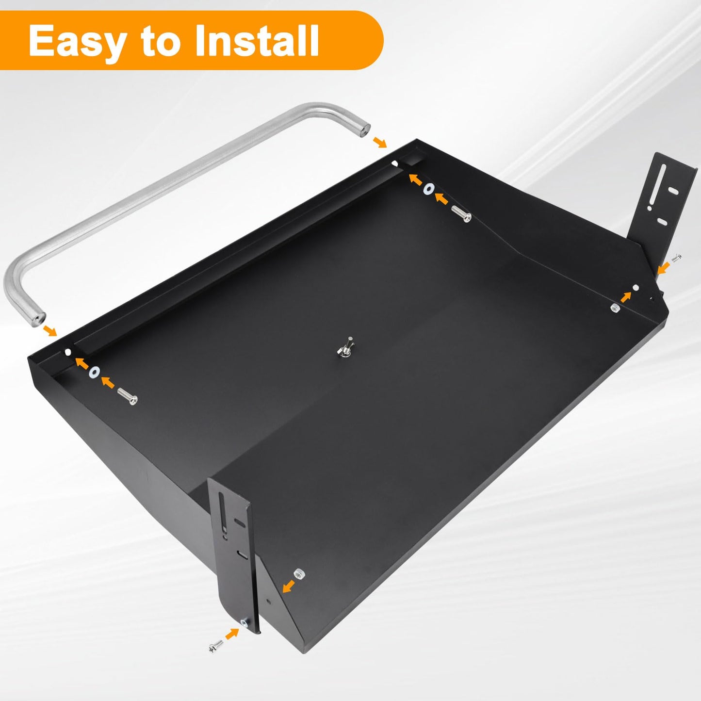 Criditpid Hard Cover Hood for Blackstone 28 inch Griddle Lid with Rear Grease System, Blackstone Hood 28 Inch Hard Top Lid with Handle, Black
