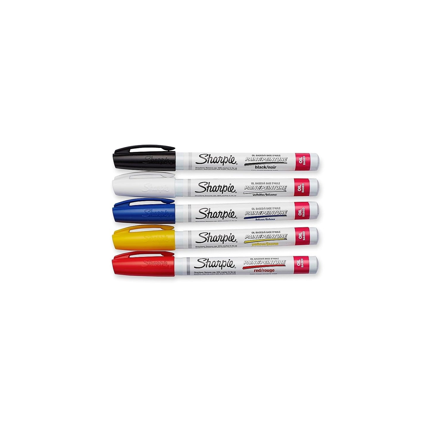 Sharpie Oil-Based Paint Markers, Fine Point, 5 Count - Great for Rock Painting