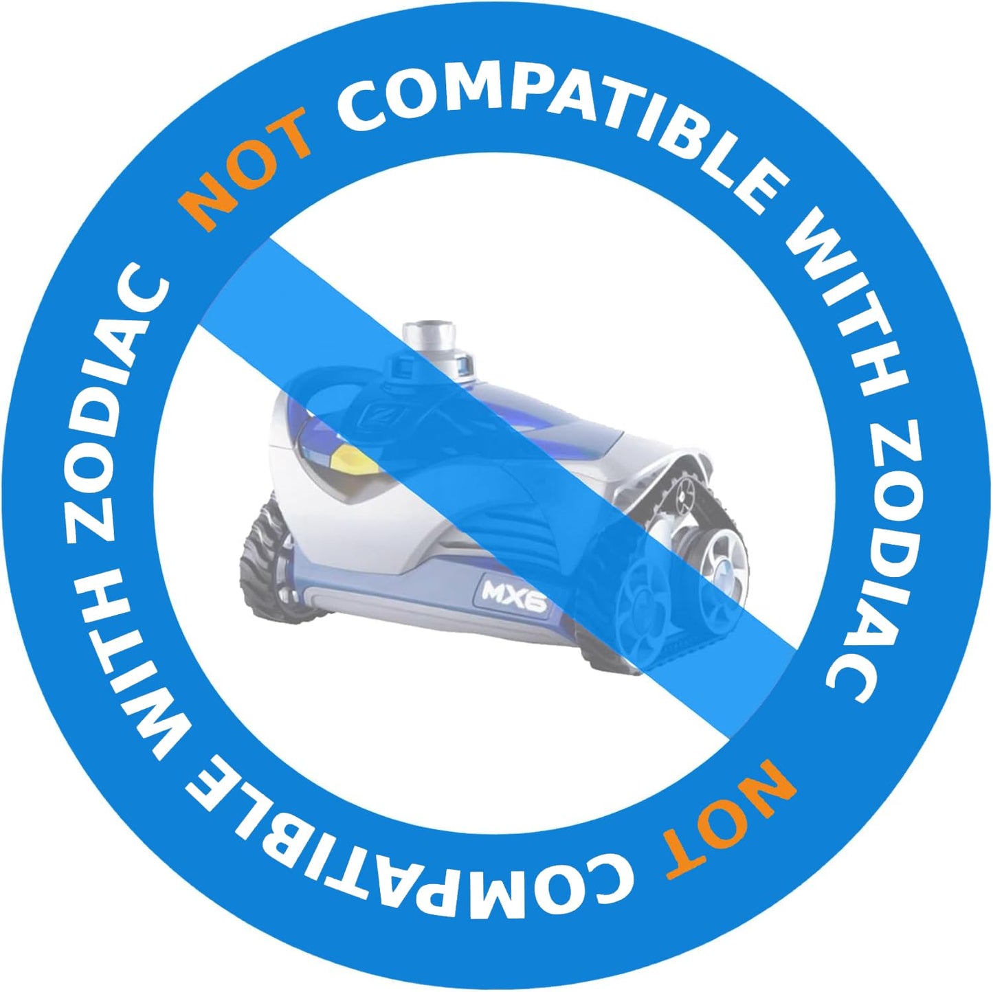 Poolvio Pool Vacuum Hose 26 Feet (8 x 40 Inch), 1.5 Inch Cuffs, Compatible with Most Inground Automatic Cleaners