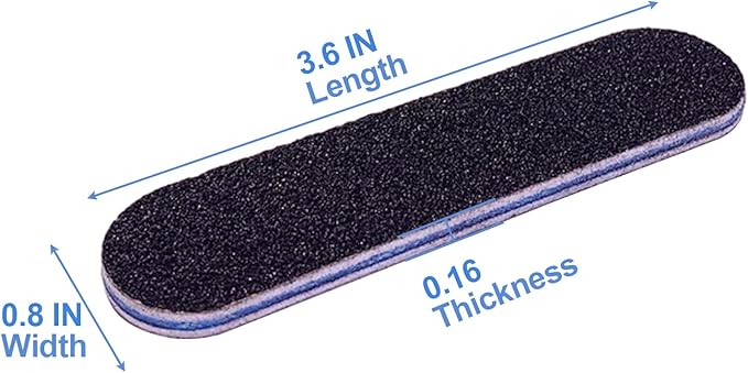 Small Nail Files Bulk (50 Pcs), 3.6 Inches Emery Board Nail File for Acrylic and Natural Nails, 100/180 Grit Double Sided Fingernail Filer Pack Mini Professional Filers Manicure Pedicure Set
