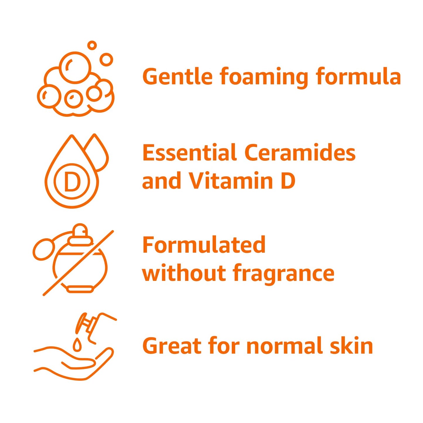 Amazon Basics Exfoliating Face Wash Cleanser, Renewing Salicylic Acid with Ceramides & Vitamin D, Foaming Formula, Smooths Skin, 8 fl oz (Pack of 3)