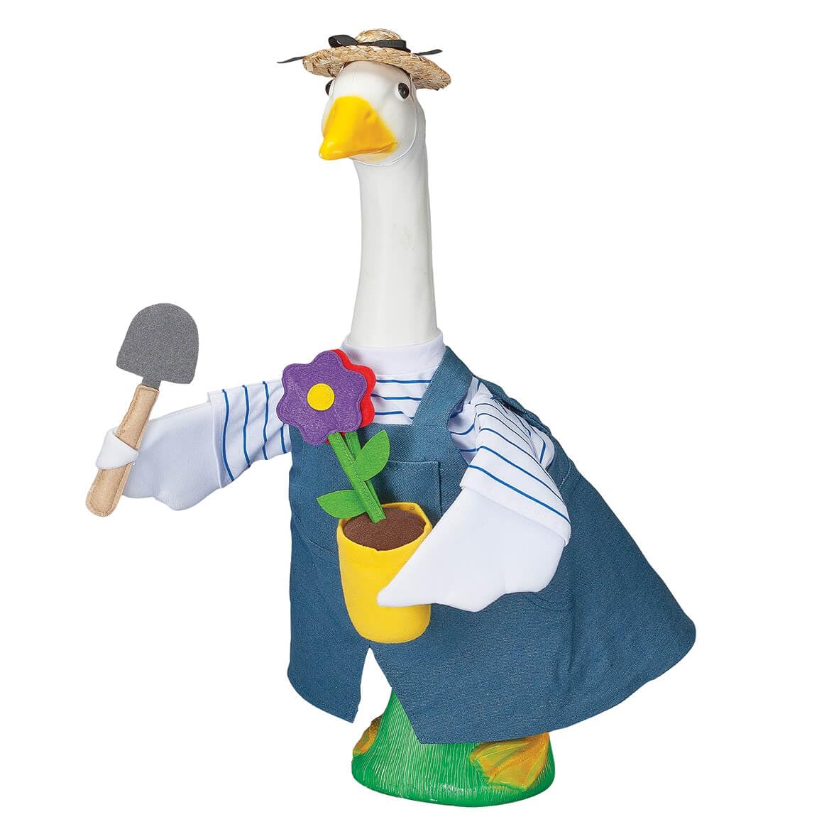 Fox Valley Traders Gaggleville Gardener Goose Outfit, Fits Large 23" H Statue