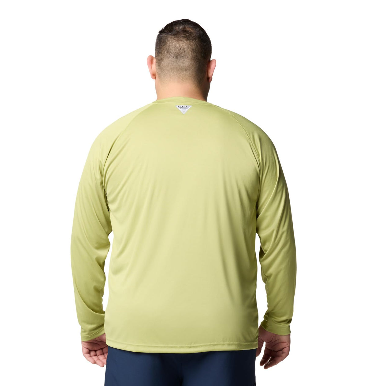 Columbia Men's PFG Terminal Tackle Long Sleeve Fishing Shirt, Pear/Cypress Logo, X-Large Tall