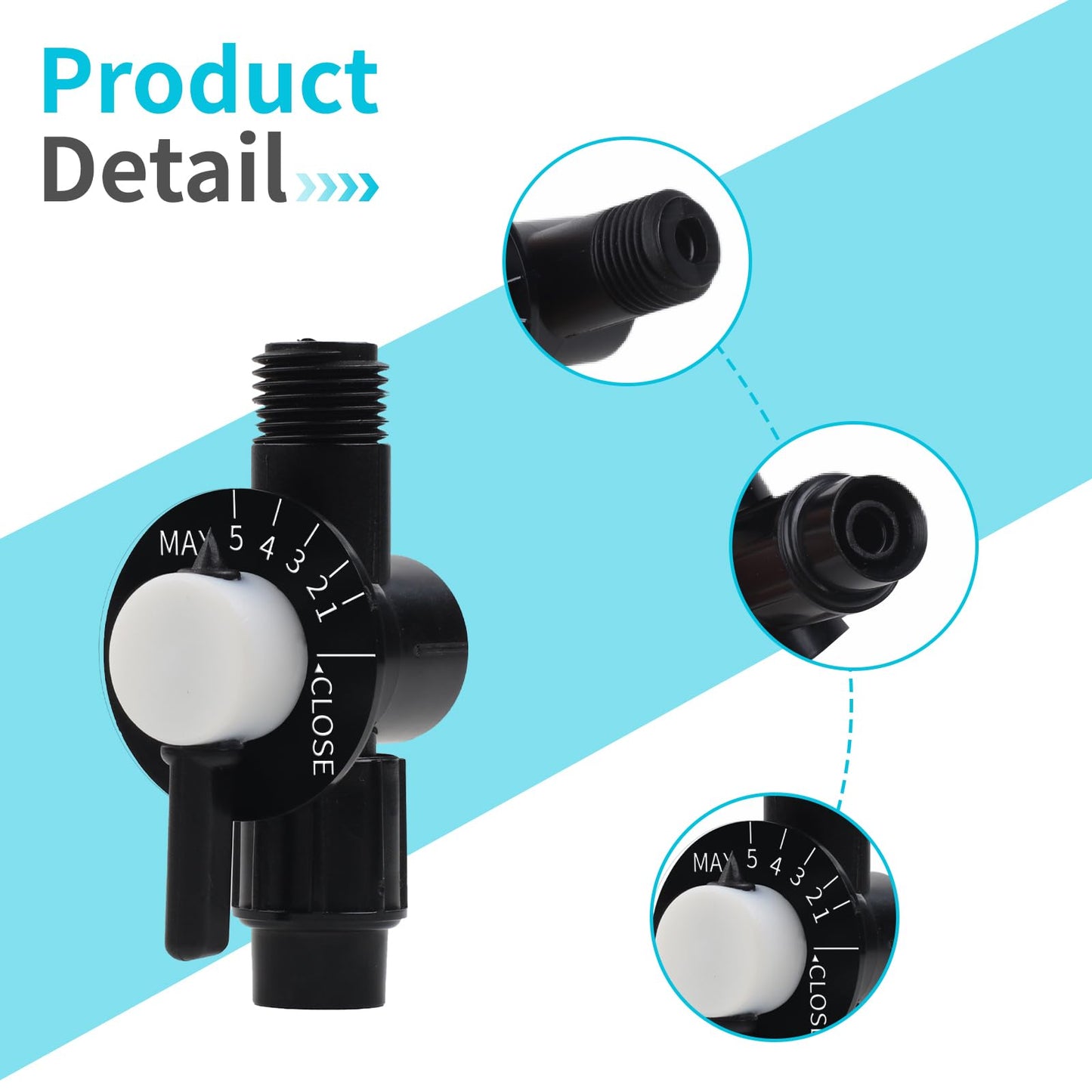 New Upgraded R172060 1/4-Inch NPT Control Valve, Compatible with Model 300, 302, 300-19 and 300-29 Automatic Chlorine/Bromine Pool and Spa Feeder