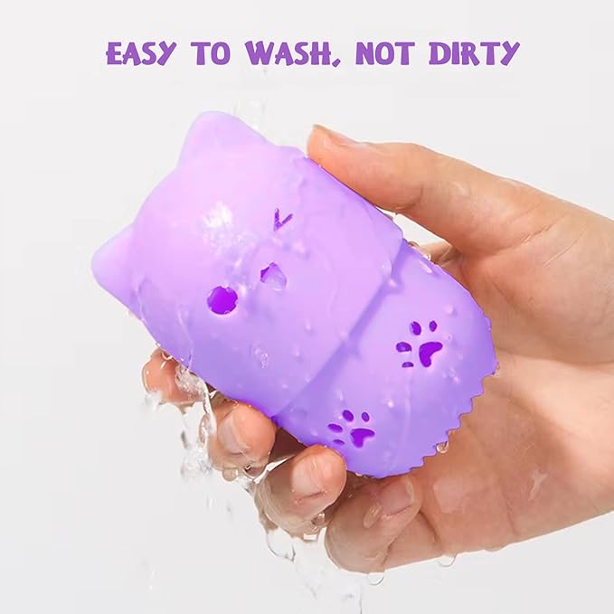 MR LION Makeup Sponge Holder + Makeup Blender Travel Case Beauty Sponge Blender Drying Stand & Storage Containers (Pink&Purple)