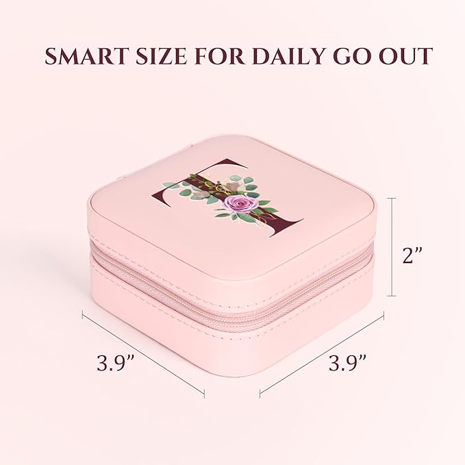 Easter Basket Stuffers for Teens Essentials, Valentines Day Christmas Stocking Stuffers for Women Teen Girl Gifts Trendy Stuff Travel Jewelry Box Case Organizer Personalized Birthday Gifts