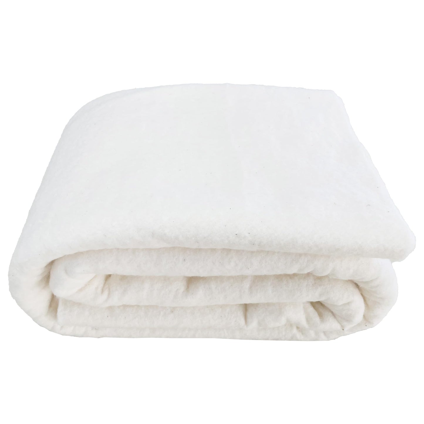 Vuwuma Quilt Batting King Size 122" x 124" Medium Weight Batting Roll ，Natural Cotton Batting for Quilting,for Stuffing Blankets and Quilting Supplies