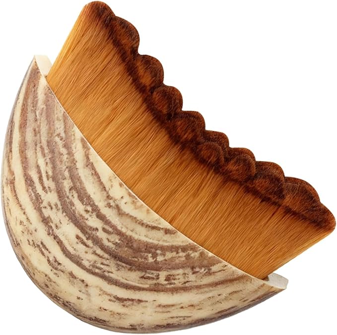Trazzo Lymphatic Contour Face Brush, Dry Facial Brush for Lymphatic Drainage Ã¢ÂÂ Soft Bristles for Face Sculpting, Puffiness Reduction & Natural Glow