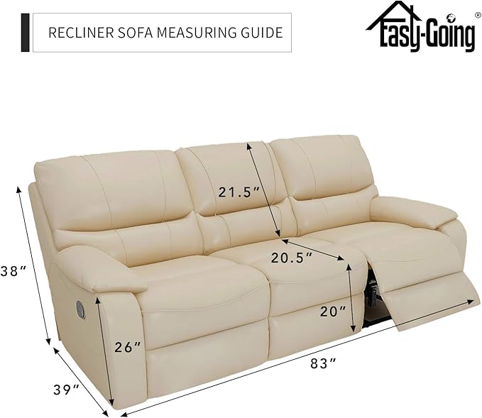 Easy-Going 8 Pieces Recliner Sofa Stretch Sofa Slipcover Sofa Cover Furniture Protector Couch Soft with Elastic Bottom Kids, Spandex Jacquard Fabric Small Checks Dark Gray