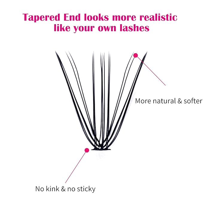 Lash Clusters Extensions Large Tray Individual Lashes 10D 20D Mix Natural Soft C Cur Black Faux Mink Volume Lash Extensions Reusable Artificial Eyelashes (10D+20D-0.07-C, 8-16mm)