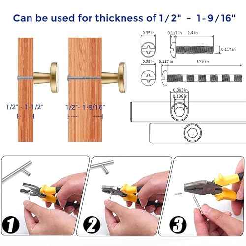 Ravinte 25 Pack Drawer Pulls 1-1/4 Inch Kitchen Cabinet Knobs Solid Round Dresser Drawer Knobs Champagne Bronze Drawer Knobs Dresser Knobs Simple Cabinet Hardware for Cupboard Drawer Pulls
