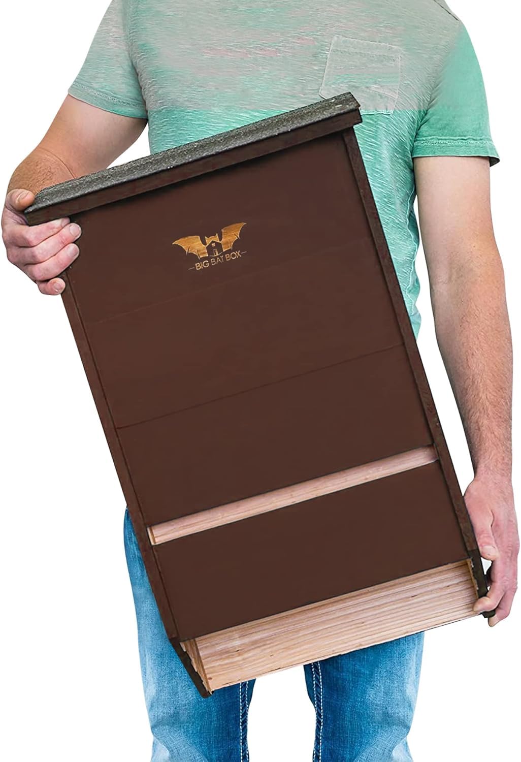 WildYard Bat House - Brown, 3 Chamber, Up to 200 Occupants - Weather-Resistant Bat Box for Pole & Wall Mount - Easy Outdoor House Setup - Durable Cedar Construction for Long-Lasting Strength