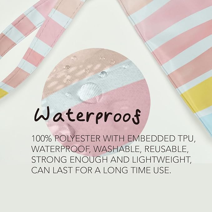 Fokongna Wet Dry Bag, Wet Bag for Swimsuit Travel Beach Bag, Diaper Bag Toiletry Bag Waterproof Large Makeup Bag, Zipper Pouch for Women Girls Sister Friends Wet Bag Starfish Sea Beach rainbow Gifts