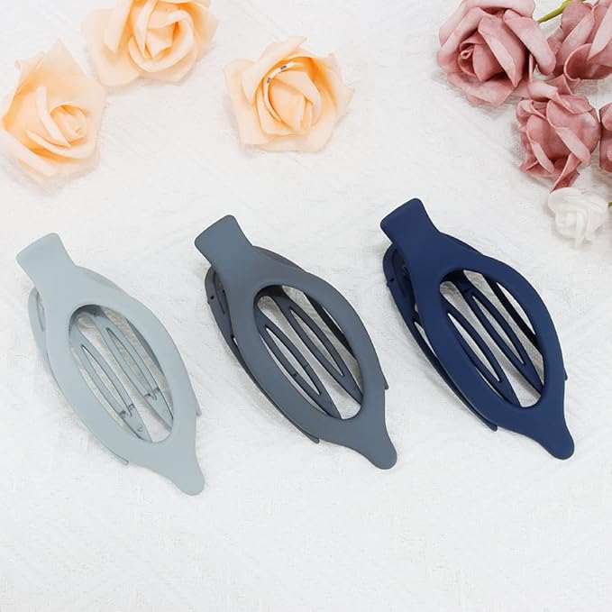 Hair Clips for Women 3Pcs Matte Claw Clips Large for Thick Hair Flat Hair Clips Alligator Hair Clips