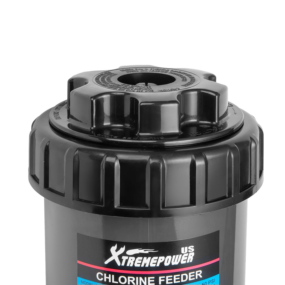XtremepowerUS Inline Automatic Chlorinator Chemical Chlorine Feeder for Above Ground Pool, Inground Swimming Pool Chlorine Dispenser Tablet in-line Auto Chlorinator 3-Inch (Compatible with Cl200)