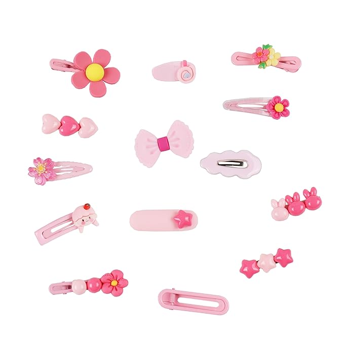 56PCS Girl Hair Clips Cute Hair Accessories for Kids Candy Color Hair Accessory for Little Girls Kids Teens,Multiple Patterns