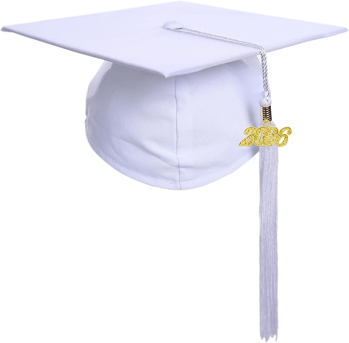 Newrara Graduation Unisex Matte Adult Graduation Cap with Tassel