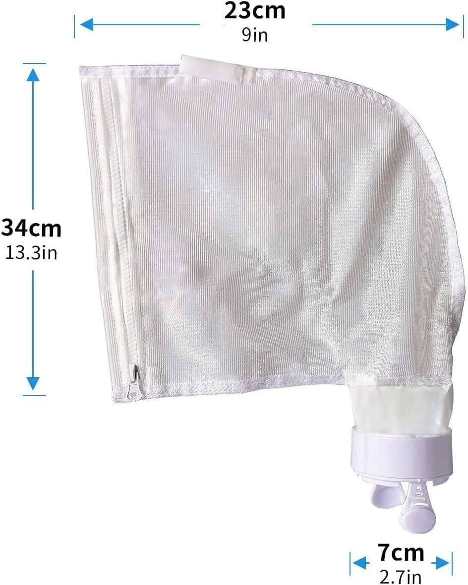 UCEDER Nylon Mesh Pool Cleaner Bags,All Purpose Filter Bag K13 K16 with Zipper Replacement for Polaris 280 and 480 Pool Cleaner (4 Pack)