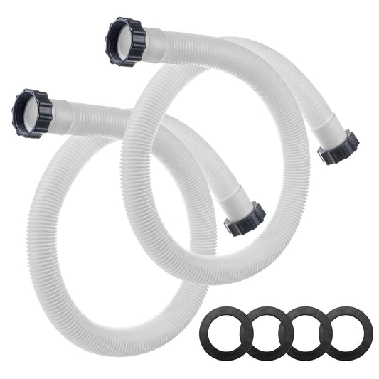 1.5" Pool Hose for Intex Filter Pump - 29060E Pool Hoses for Above Ground Pools, 1.5 Inch Pool Filter Hose for Coleman Intex Sand Filter Pumps & Saltwater Systems 59" Long (2 Pack)