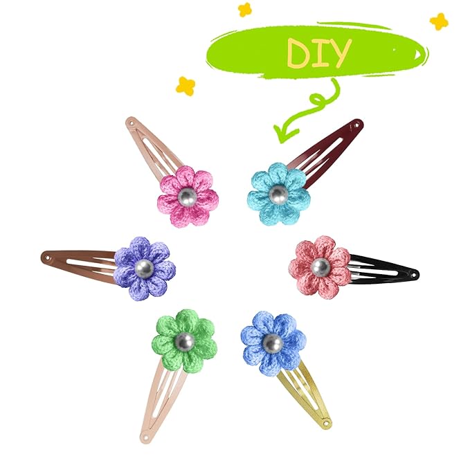 120 Pack 6 Color Snap Hair Clips | Non-Slip Snap Clips for Women & Girls | Durable Hairpins for Thick Hair, Updos, Braids & Buns | Secure Hold, Snag-Free Design