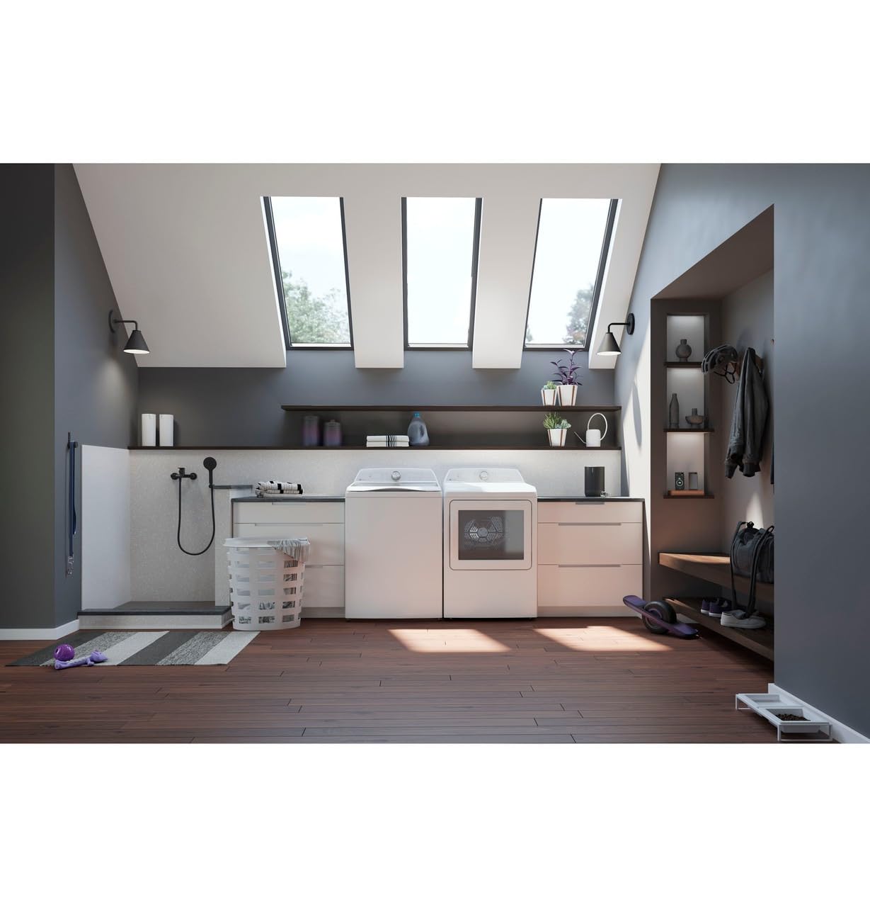 28-Inch Top Load Smart Washer, 5.0 Cu. Ft., 12 Wash Cycles, 7 Wash Options, Smarter Wash Technology, Wi-Fi Enabled, Smart FlexDispense™White