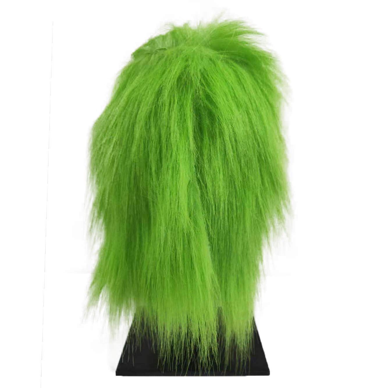 Christmas Green Big Monster Mask Santa Claus Halloween Csoplay Costume Props Xmas Funny Full Face Mask for Party (Mask-B)