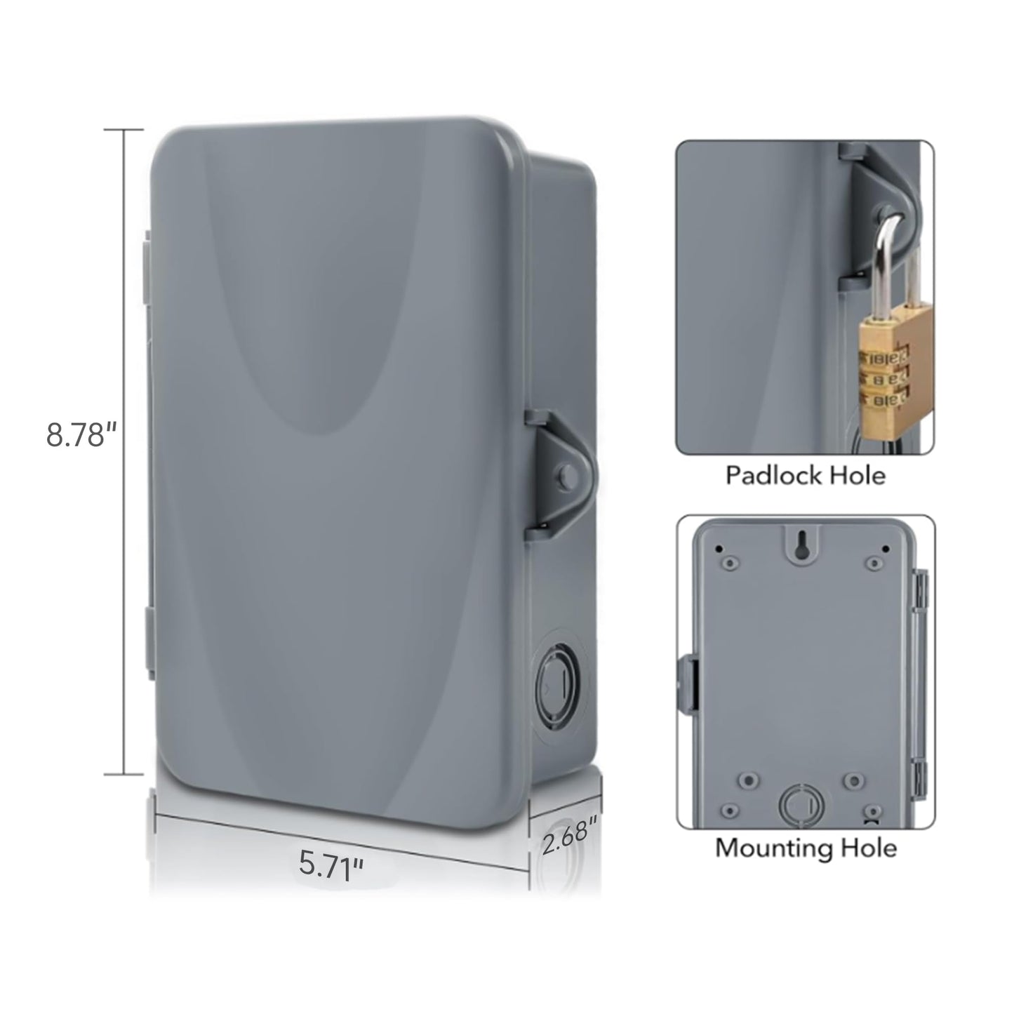 BN-LINK Pool Pump Timer, Heavy Duty Outdoor Smart Wi-Fi Timer Box, 2HP 40A Max, 120, 240, 277 VAC, for Pool Pump, Water Heater, Fans, SPA, Compatible with Smart Phone, Alexa, Google Assistant