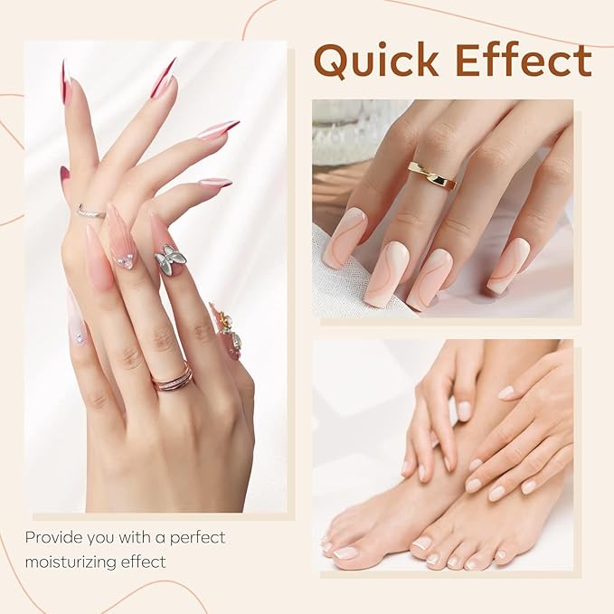 modelones Cuticle Cream, Ultra-Hydrating Nail Care for Damaged Nails Organic Jojoba Oil Vitamin E, Cuticle Softener Non-greasy Dry Cracked Cuticles 15ML
