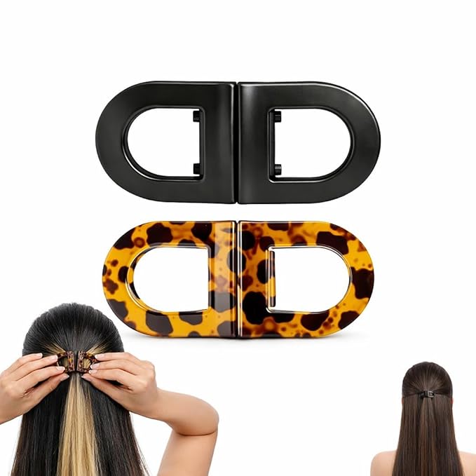 Magnetic Hair Clips - No Crease Magnet Hair Clip for Women, Strong Hold Seamless Magnetic Hair Clip for Sectioning and Styling(1 Set)