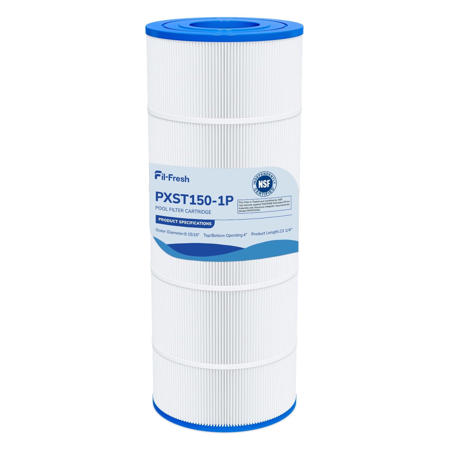 Fil-fresh PXST150 Pool Filter Cartridges Compatible with Hayward XStream CC1500, Replacement for Hayward CCX1500RE, Pleatco PXST150, Unicel C-8316, 150 sq.ft