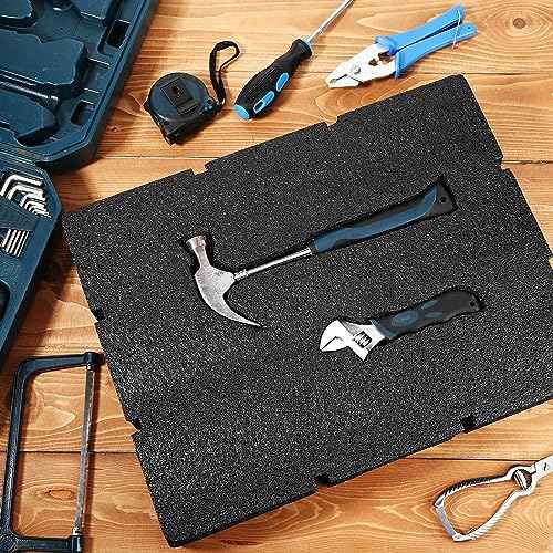 Frienda 2 Pcs Compatible with 48-22-8452 Foam Inserts for Drawer Foam Custom Tool Box Inserts Compatible with Milwaukee 48-22-8442 Drawer Accessories(16.14 x 12.6 x 2.36 Inch)