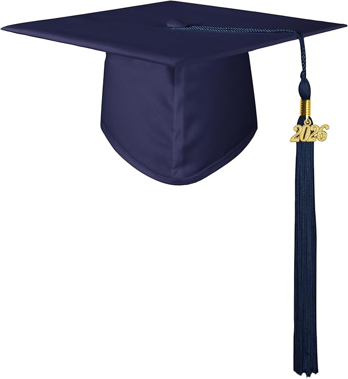 GraduatePro Matte Graduation Cap with 2026 Tassel for Adults High School and Bachelor Master 12 Colors