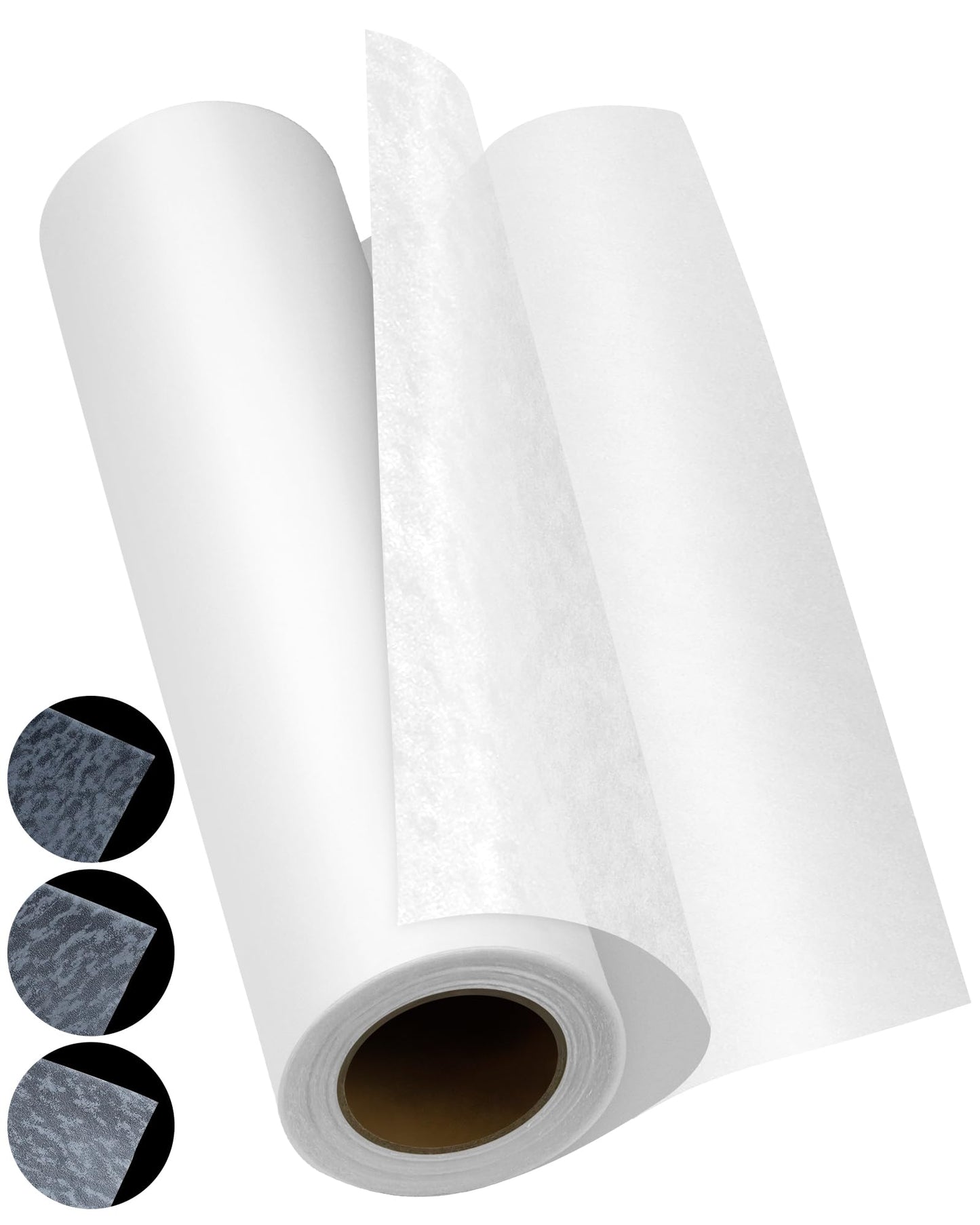 PLANTIONAL Double Sided Iron On Adhesive Film: 11.8 inch x 10 Yards Heavy Weight Double-Sided Press-on Patch Heat Melt Fabric Glue Sheet Permanent Fusible Adhesive