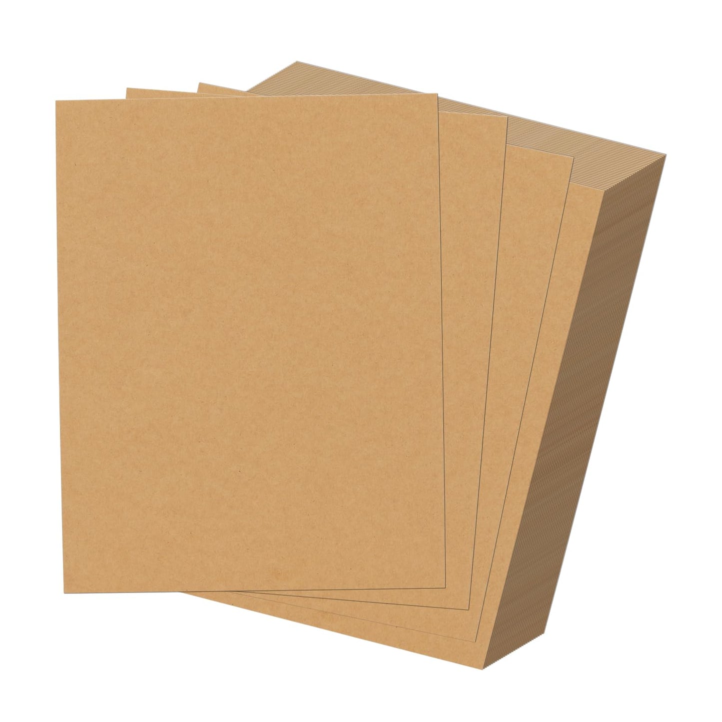 HORLIMER 100 Pack 8.5x11 Chipboard Sheets, Kraft Cardboard for Shipping, Scrapbooking, DIY Crafts